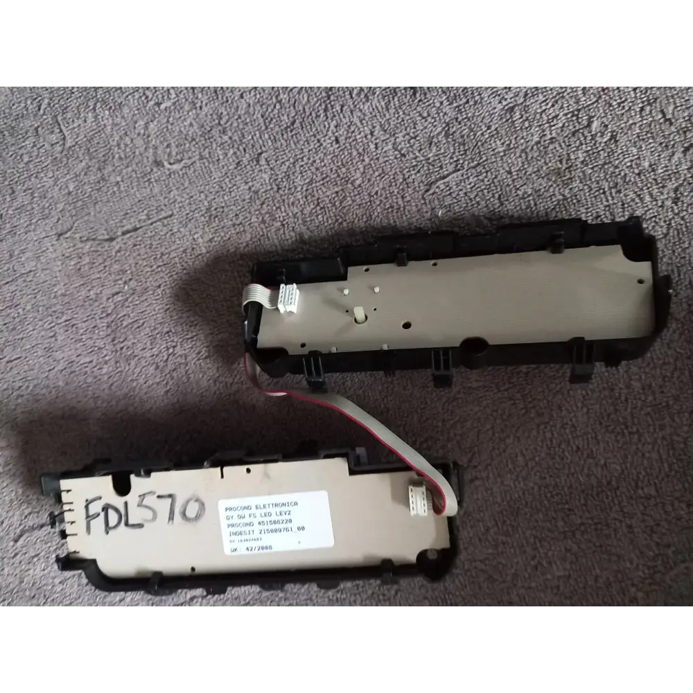 Replacement front display user interface and control PCB boards for the Hotpoint Aquarius FDL570 dishwasher series