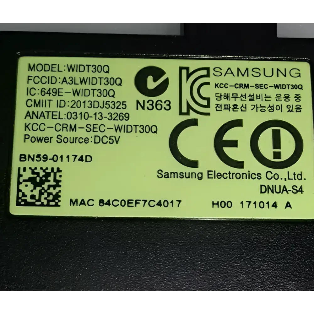 SAMSUNG BN59-01174D WIDT30Q WIRELESS WIFI TV ADAPTOR fits many models