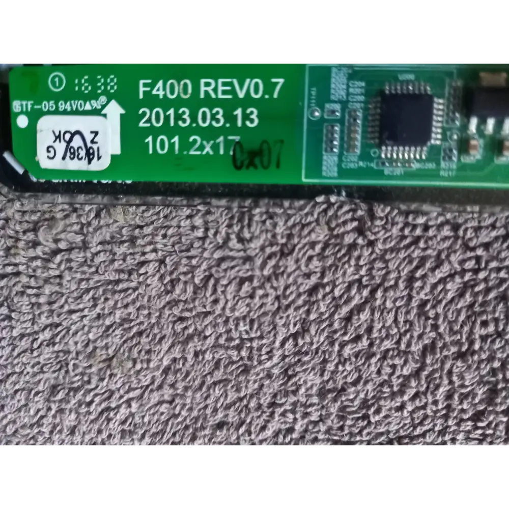 Samsung washing machine computer button display touch screen F400 REV0.7 control board