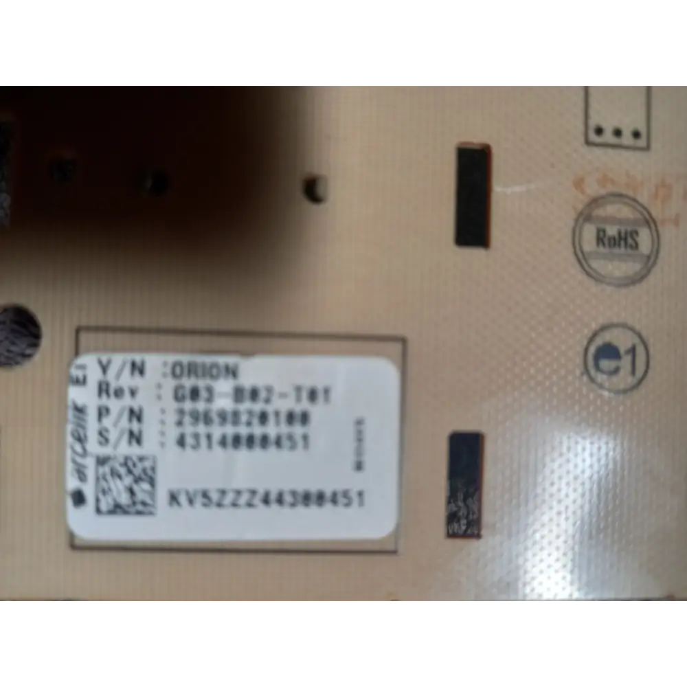 This original Beko Grundig Arcelik printed circuit board (PCB) manufacturer number 2969820100,