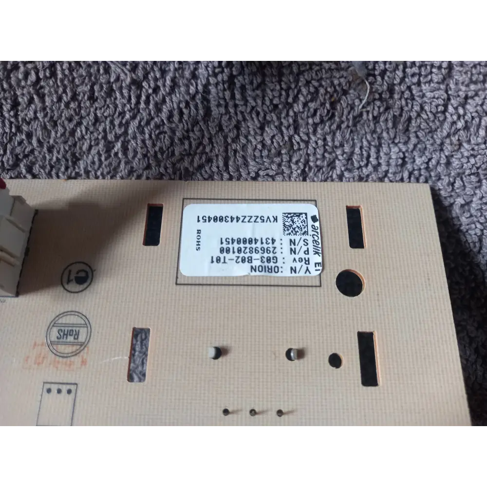 This original Beko Grundig Arcelik printed circuit board (PCB) manufacturer number 2969820100,