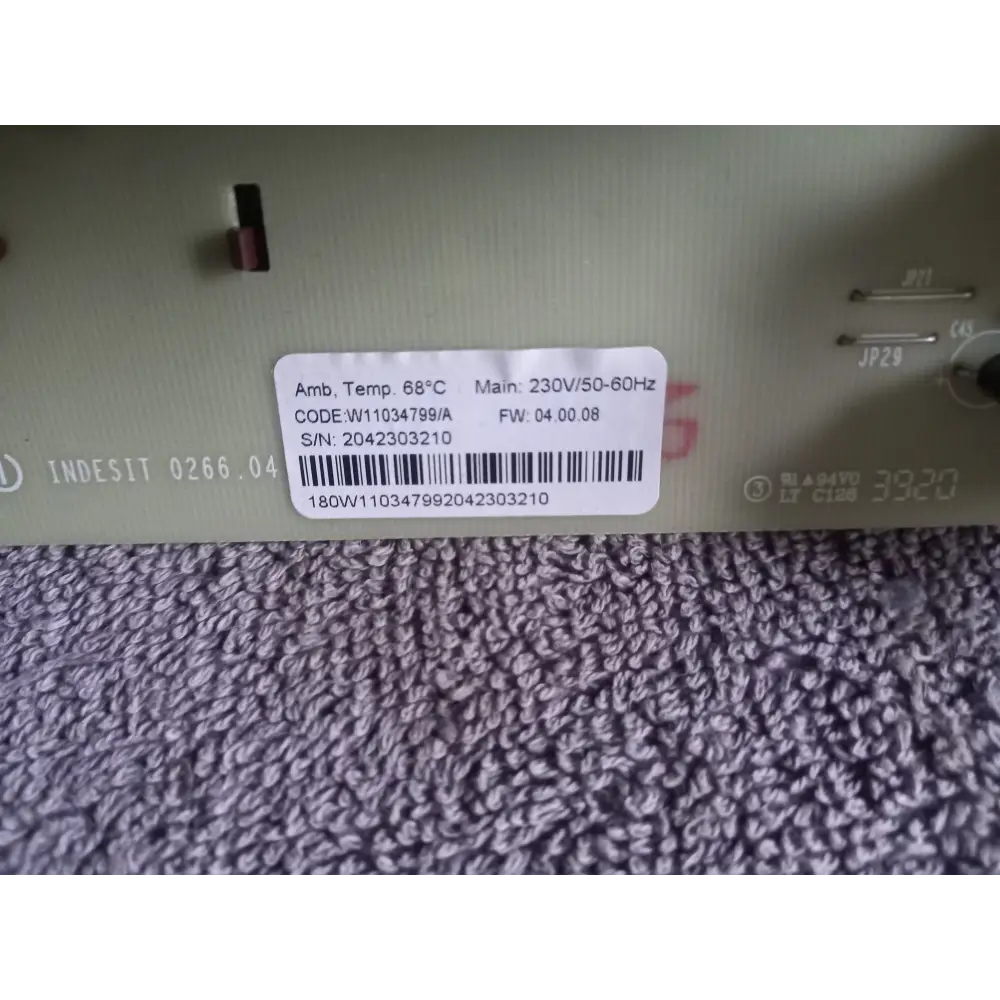 w11034799/a Hotpoint Oven Control Board Genuine,used