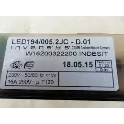 w16200322200 led194/005.2jc-d.01 indesit hotpoint electric cooker timer control digital clock,20-0715-01b robertshaw