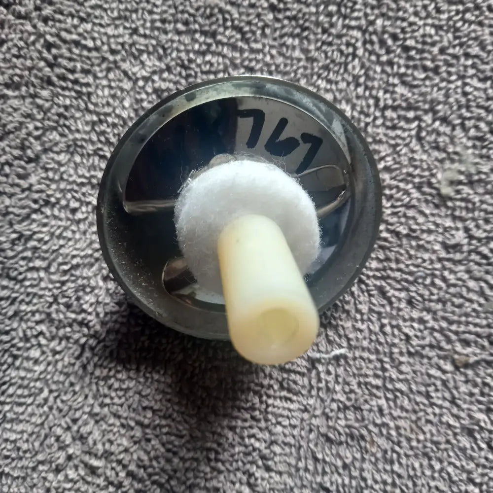 white knight wk767 condenser tumble dryer selector dial in chrome colour.